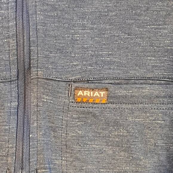 Ariat Women's Rebar Foundation 1/4 Zip Long Sleeve Shirt Blue  Size Large - Picture 7 of 8